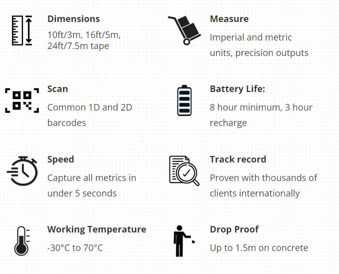 Cubetape C200L 2D QR Code Barcode Scanner for UPS FedEx USPS DHL