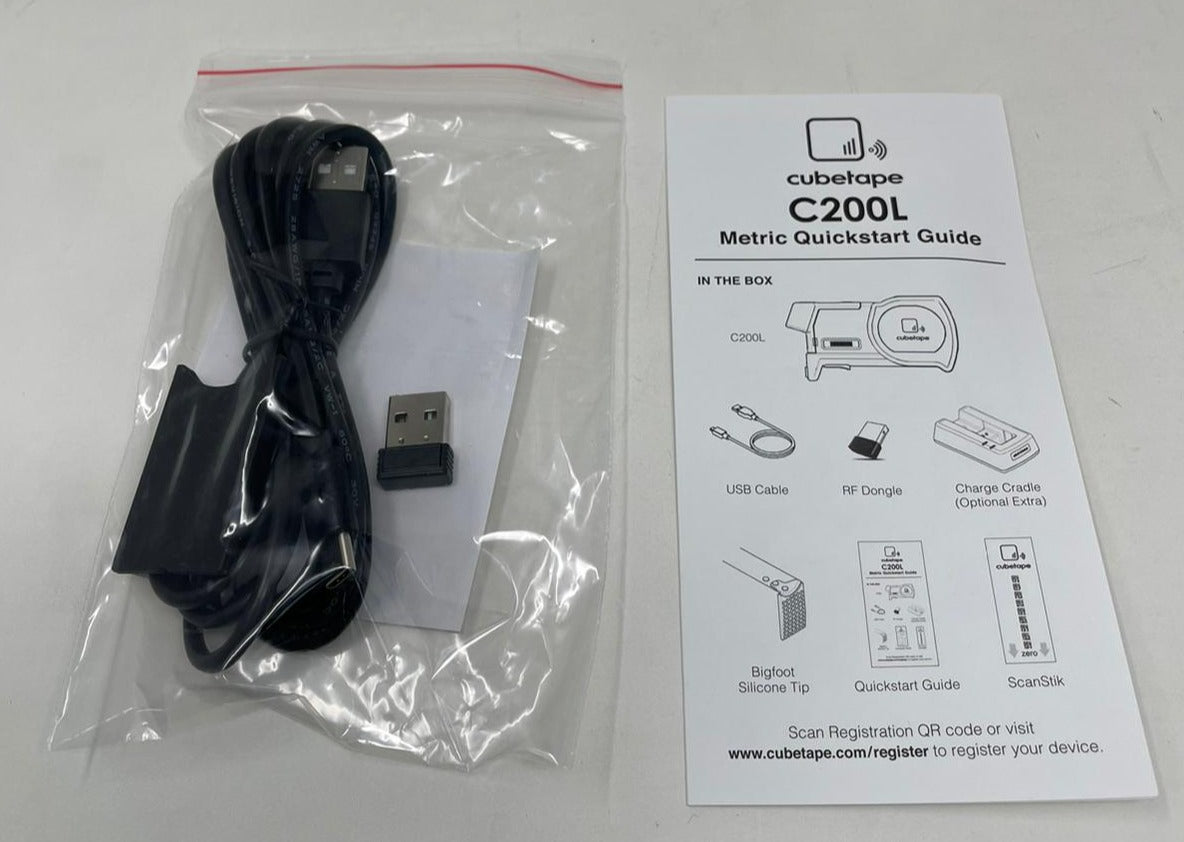 Cubetape C200L 2D QR Code Barcode Scanner for UPS FedEx USPS DHL