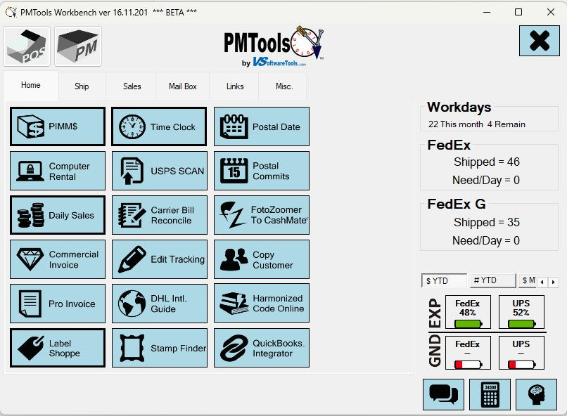 Postalmate Cashmate PMTools POS Optimization