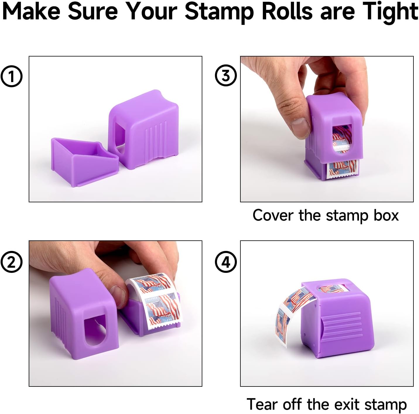 Stamp Roll Dispenser Holder (Stamps not included)