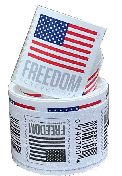 U.S. Flag 2023 Roll of Forever Stamps 100 pcs